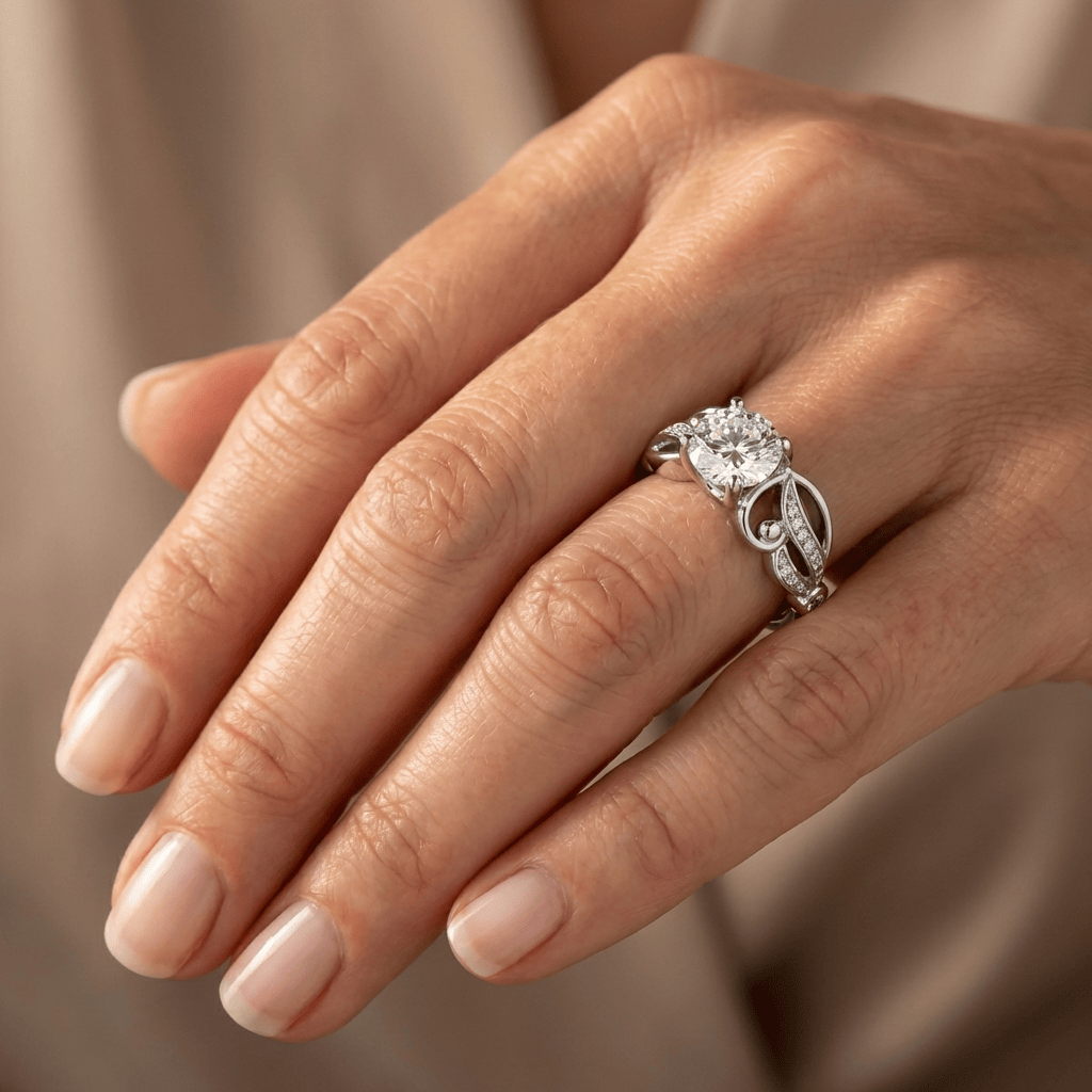 SILVER ZIRCONIA INFINITY LOVE RING