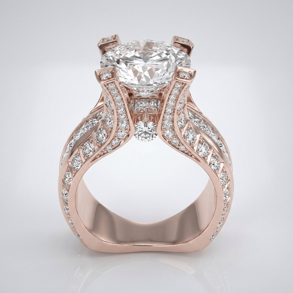 SILVER DIAMOND GLAMOUR RING