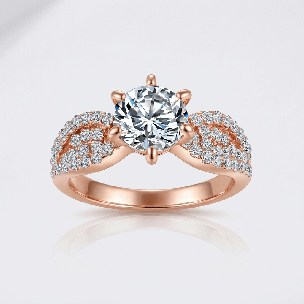 ROSE GOLD DIAMOND LEGACY RING
