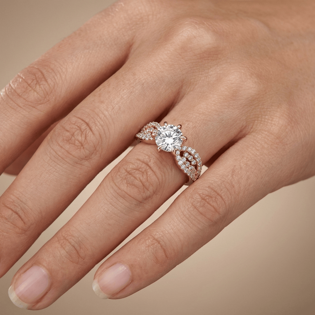 ROSE GOLD DIAMOND LEGACY RING
