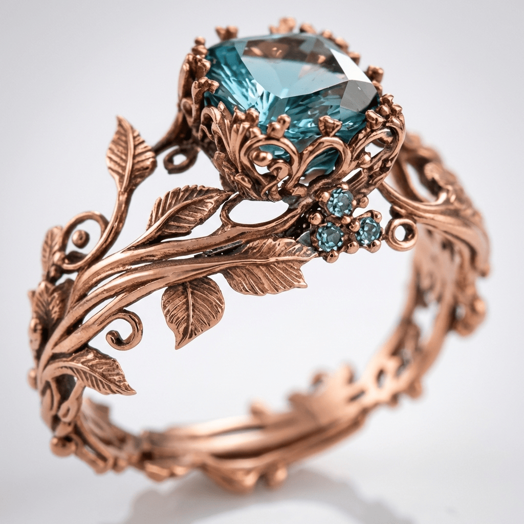 ROSE GOLD ENCHANTED FOREST RING