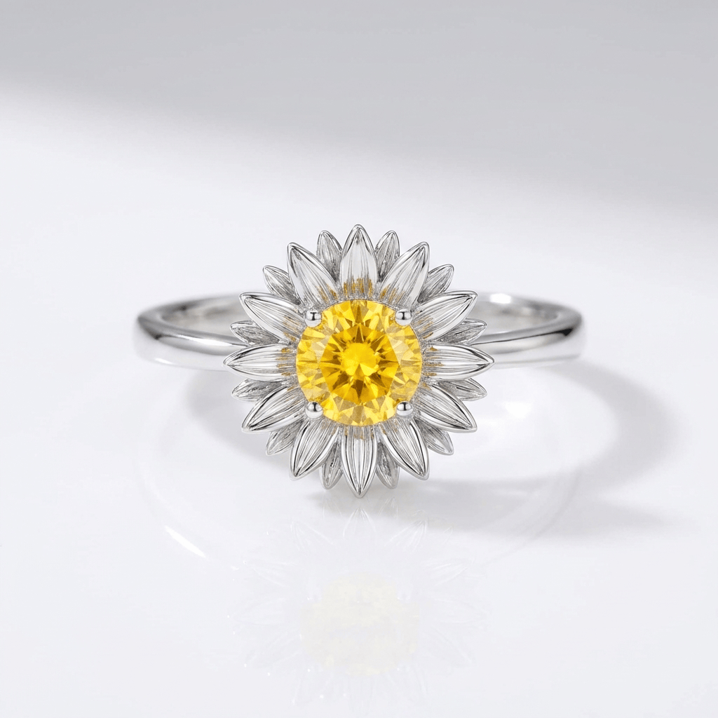 SUNFLOWER RING - (ADJUSTABLE)