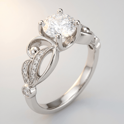 SILVER ZIRCONIA INFINITY LOVE RING