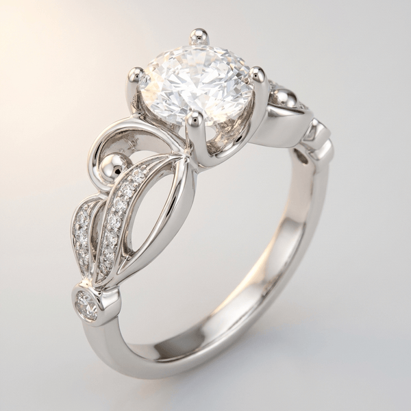 SILVER ZIRCONIA INFINITY LOVE RING