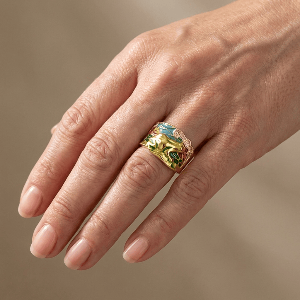 ROSE GOLD TIMELESS ORNATE RING