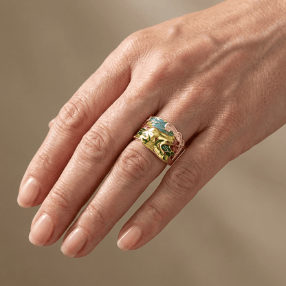 ROSE GOLD TIMELESS ORNATE RING