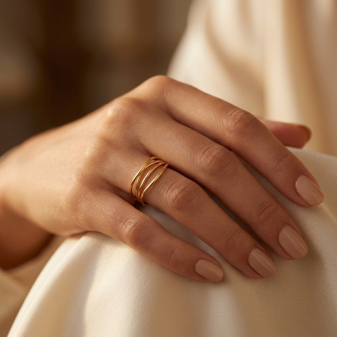 Gold Minimalist Wrap Ring