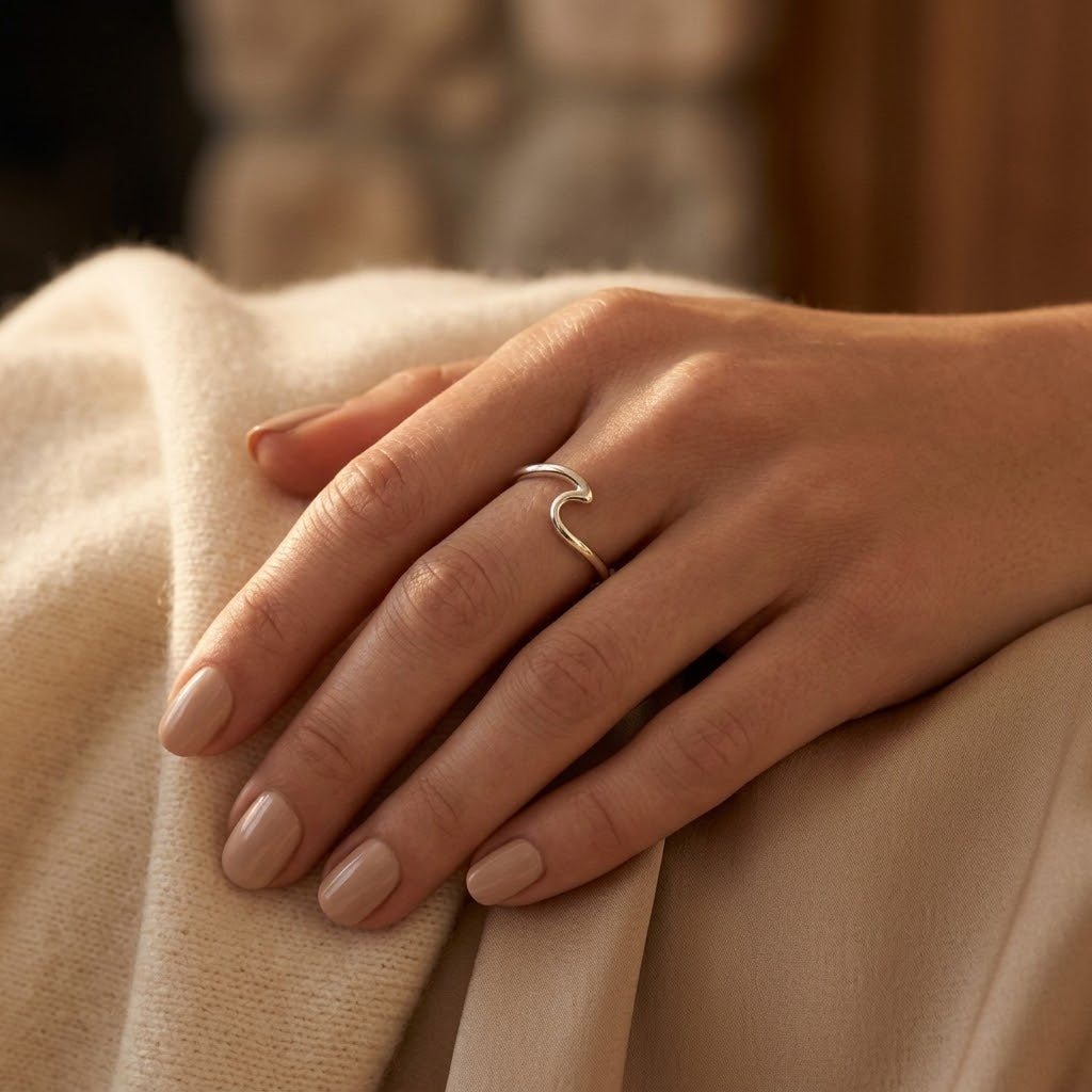 Silver Minimalist Open Ring