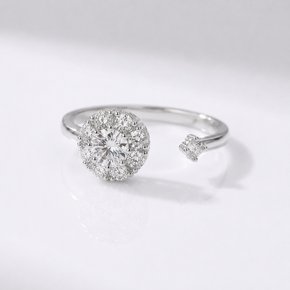 DIAMOND CLUSTER RING - (ADJUSTABLE)