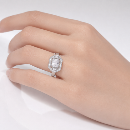 DIAMOND SQUARE VINTAGE RING