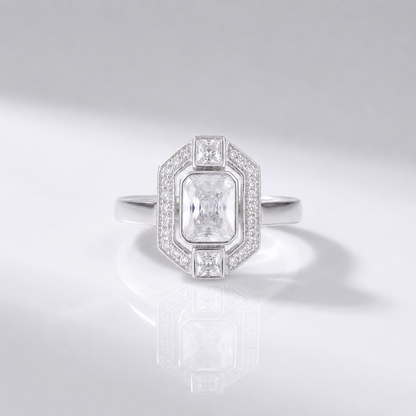 DIAMOND SQUARE VINTAGE RING