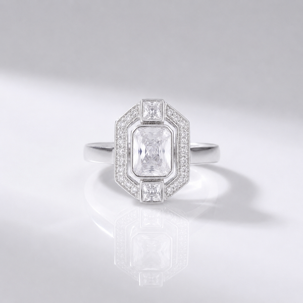 DIAMOND SQUARE VINTAGE RING