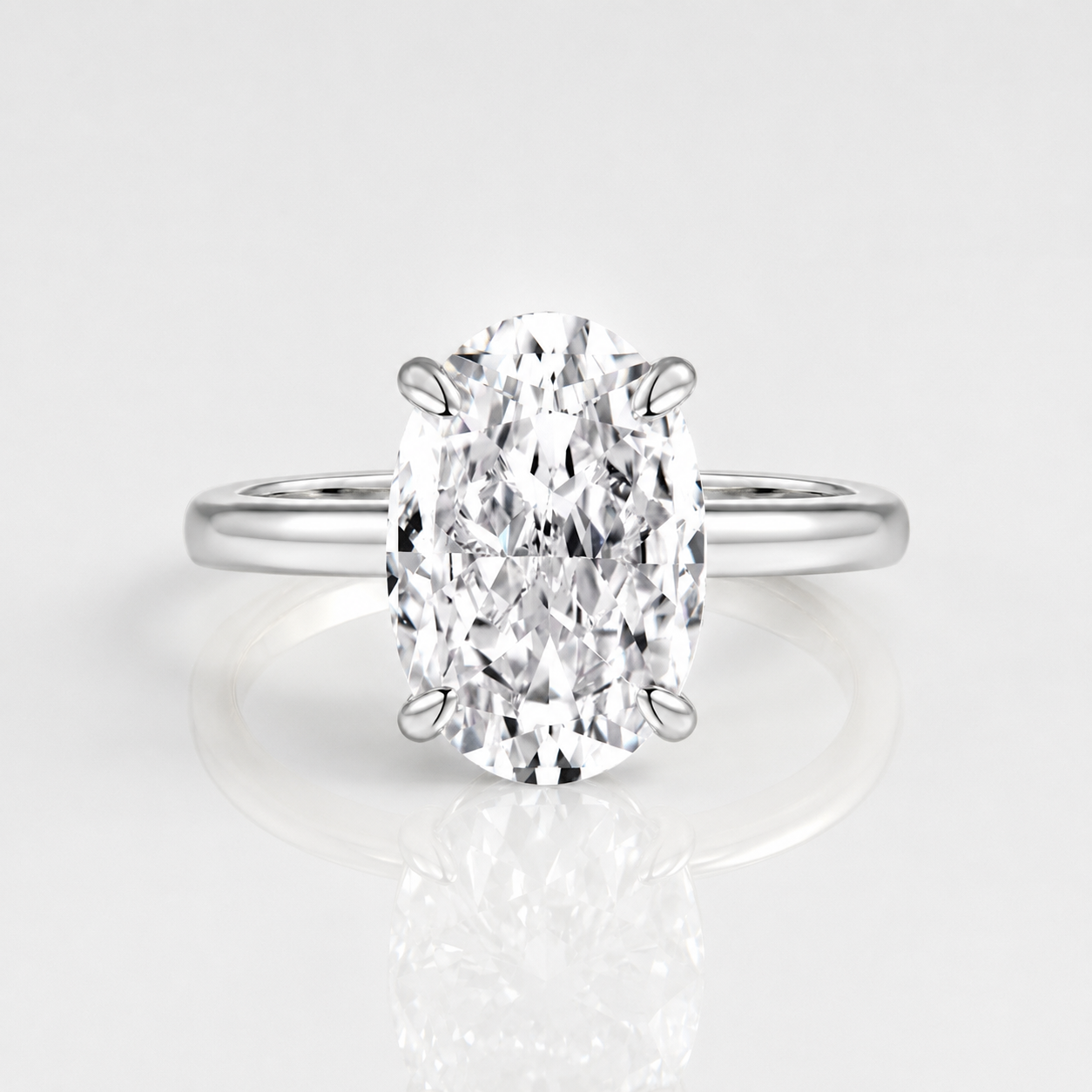 OVAL DIAMOND SOLITAIRE RING
