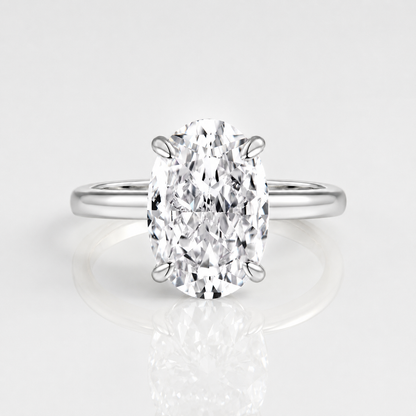 OVAL DIAMOND SOLITAIRE RING