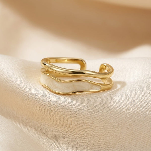 Gold Sculptural Wrap Ring