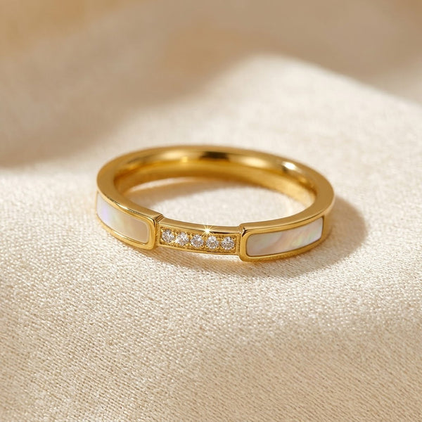 Gold Inlay Band Ring